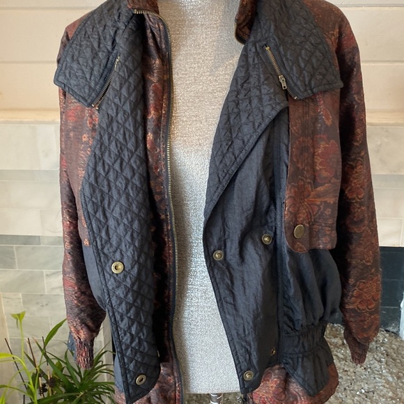 Vintage Lavon Foral Brocaade Lightweight Jacket Size PS - Picture 11 of 13